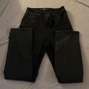 Black Hollister Ultra High Rise Dad Jeans